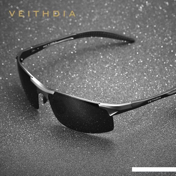

veithdia brand designer aluminum mens sunglasses polarized sun glasses eyewear accessories for men oculos de sol masculino 6518sh190721, White;black