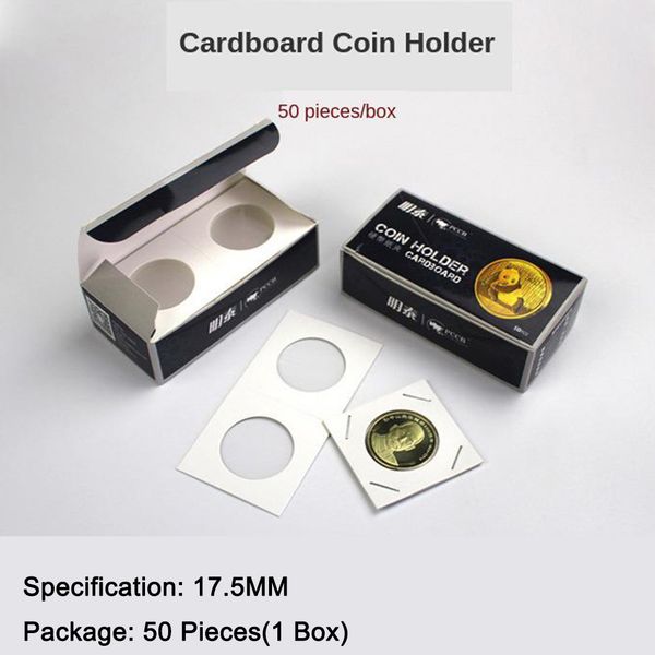 

50 pcs thick cardboard coin holder card 2x2 for starter 12 sizes optional