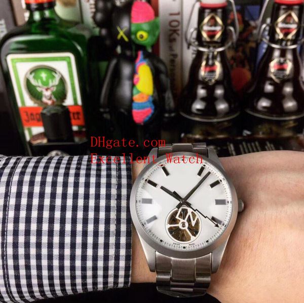 

3 colour quality mens watches 40 mm 116400 stainless steel case asia 2813 tourbillon automatic mechanical transparent mens watch watches, Slivery;brown