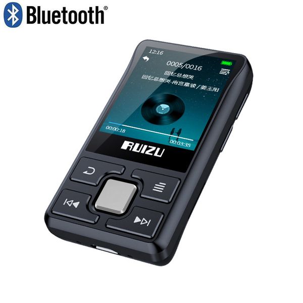

original ruizu x55 clip bluetooth mp3 player portable mini built-in 8g with pedometer radio e-book recording