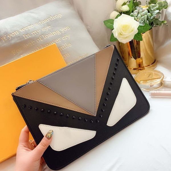 

fashion designer handbag luxury handbag f letter totes bags clutch bags leather genuine leather with box