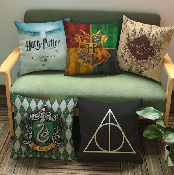 Harry Potter Polyester Pillow Cover Cushion Cover Pillowcase Sofa Home Decor UK