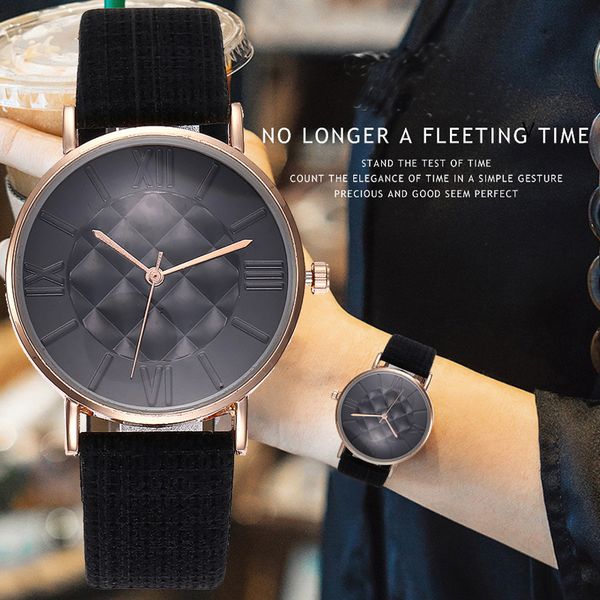 

women quartz watch pu leather strap simple round dial watch birthday gifts @m23, Slivery;brown