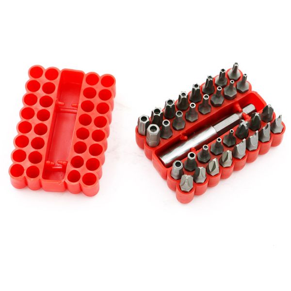 

33pcs combination screwdriver inside hexagon special charging drill hollow/solid batch head sets chrome vanadium steel tools