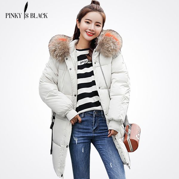 

pinkyisblack 2019 new winter jacket women's new fashion brand warm thick outwear coat women jackets parka female cotton coats, Black