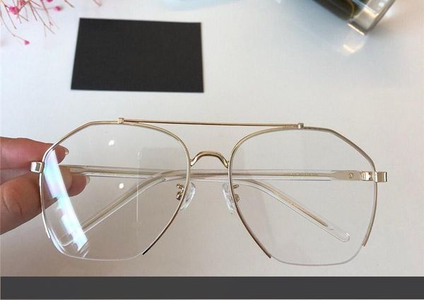 

новые модные дизайнерские солнцезащитные очки ll-flash retro half-rimmed glasses hollow design at the bottom of lens clear lens eyewear uv40, White;black