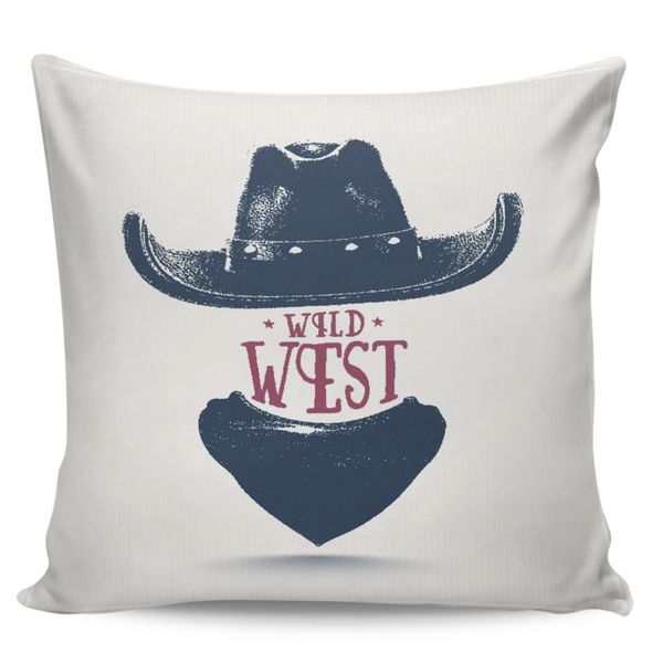 

cowboy hat western наволочка случаев подушка наволочка площадь печать наволочка