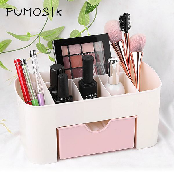 

3 color portable deskstorage box plastic nail art brush pen and jewelry nail polish pen brushes storage container tool case
