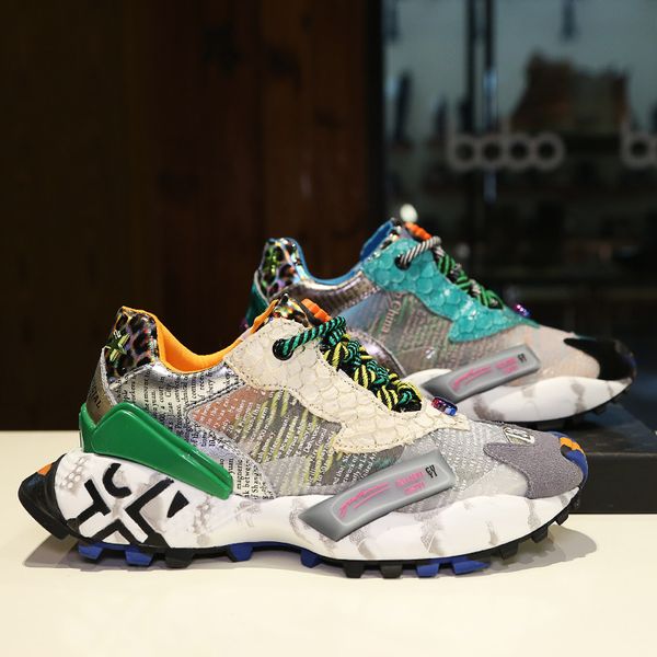 

mixed colors platform shoes women lace up round toe autumn spring casual flats shoes rubber brown ladies sneakers fashion, Black