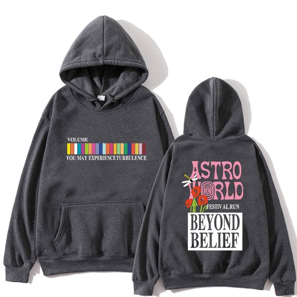 

мода печати travis scoastroworld толстовки многоцветности hoodie streetwear мужской женская с длинным рукавом пуловер толстовка, Black