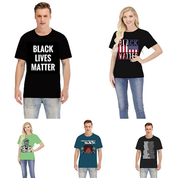 

black lives mattereurope designer shirt casual t shirts for men women short sleeve shirt men clothing luxury printed tees crew neck #62, Gray;blue