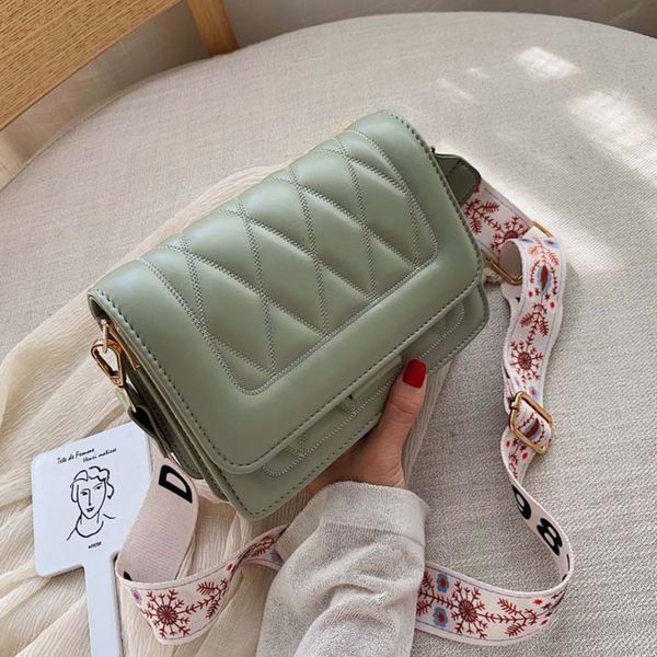 

2020 женской малый сумка broadband коммуникатор площадь мода болс feminina crossbody сумка для женщин кожи черного зеленый