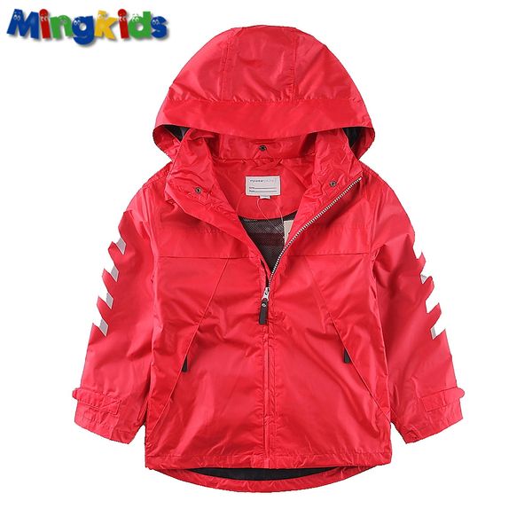 

mingkids высокое качество ветровки куртки для мальчиков водонепроницаемый наружный экспорт дождевик sport europe, Blue;gray
