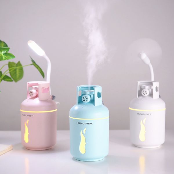 

gas tank car air humidifier usb mini colorful atmosphere nightlights portable air purification hydrating mute humidification
