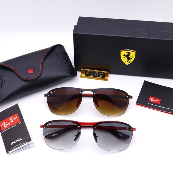 

0291s designer sunglasses for women and men half frame coating lens 0291 mask sunglasses carbon fiber legs summer classic style, Blue;gray