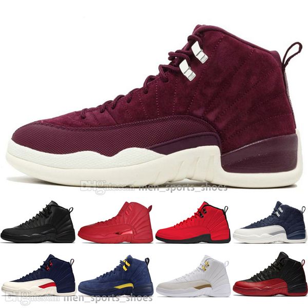 

12s winterized wntr gym red michigan mens basketball shoes the master flu game chinese new year 12 men sports sneaker designer trainers