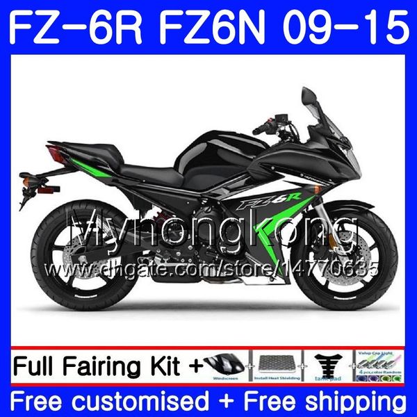 Karosserie für Yamaha FZ6N FZ6 R FZ 6N FZ6R glänzend grün heiß 09 10 11 12 13 14 15 239HM.19 FZ-6R FZ 6R 2009 2010 2011 2012 2013 2014 2015 Verkleidungen