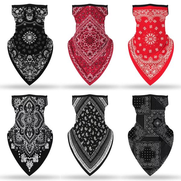 

hamre new ice fishing scarf camouflage magic scarf uv neck face gaiter protection dustproof hiking cycling bandana face mask, Black