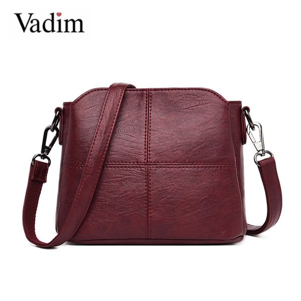 

vadim handbag ladies handles bag leather female shoulder bag bucket solid crossbody for women bolsos
