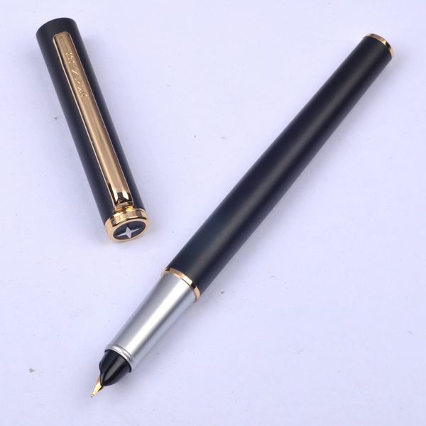 

duke small nib fountain pen black 0.38mm retro ink pen for writing calligraphy office with original gift box school supplies