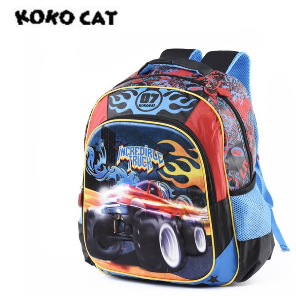 

cartoon car schoolbags kids satchel child school backpack eva racing cartoon folded orthopedic children school bags for boys