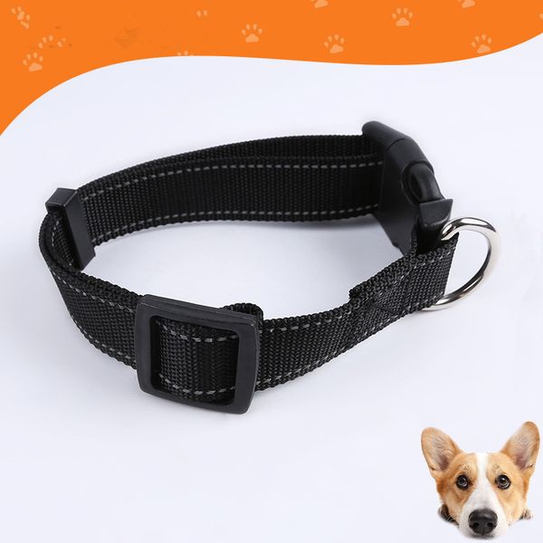 

pet products nylon adjustable dog collar with metal buckle