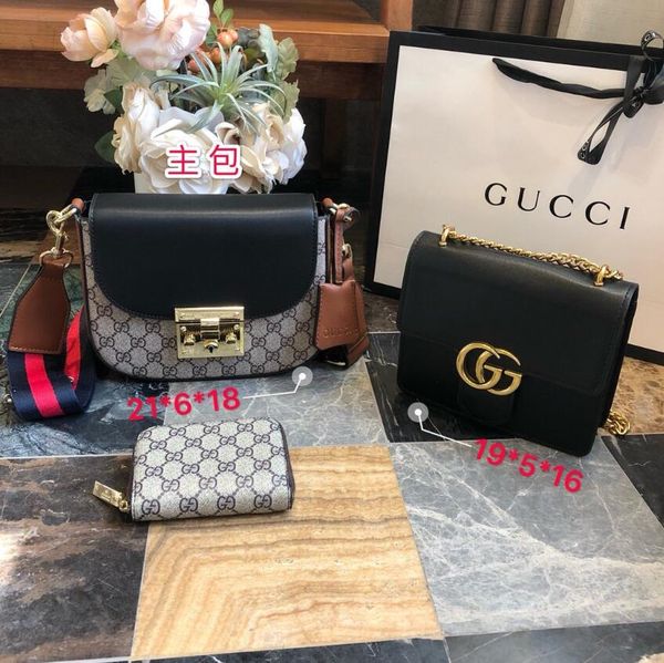 

three-piece bag style handbag famous designers brand fashion leather handbag ladies handbag shoulder bag ladies leather--23