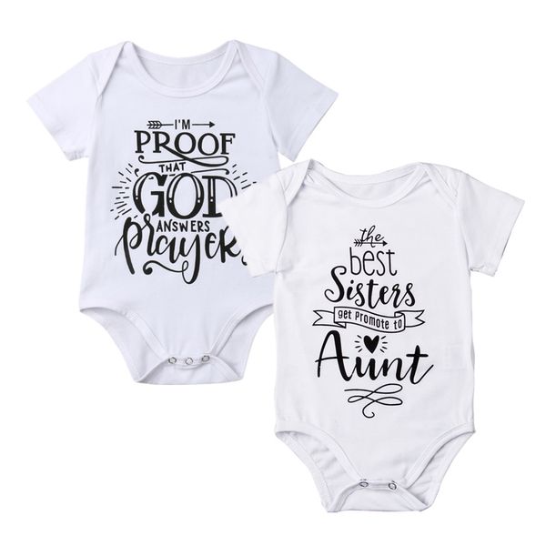 

New Summer Newborn Baby Cotton Bodysuits Casual Toddler Girls Boys Cotton Bodysuits Fashion Letter Baby Jumpsuit Outfits Sunsuit