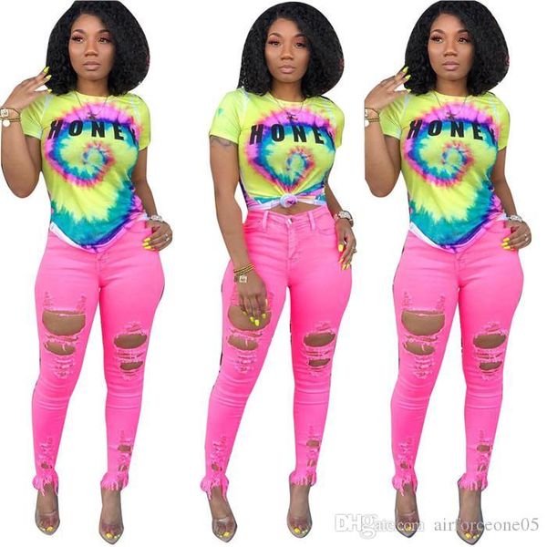 

colorful skinny women designer tshirt 3d print short sleeve ladies fashion women summer tees, White
