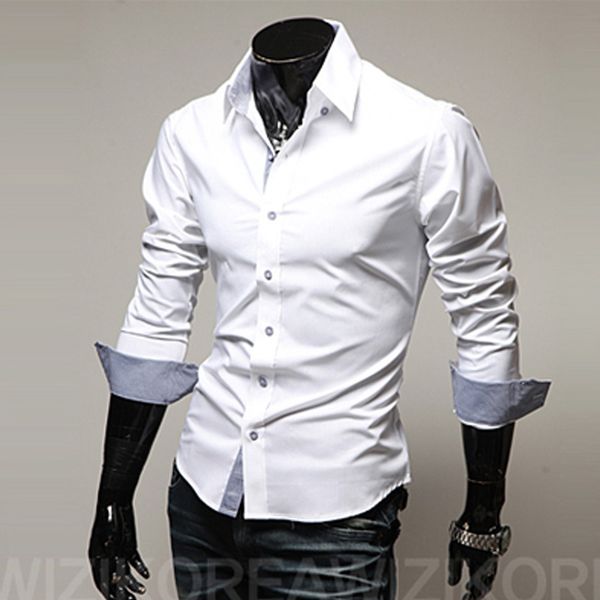 

marchwind mens casual shirt fashion new designer slim fit long sleeve classic shirts men size 3xl male shirts chemid se homme