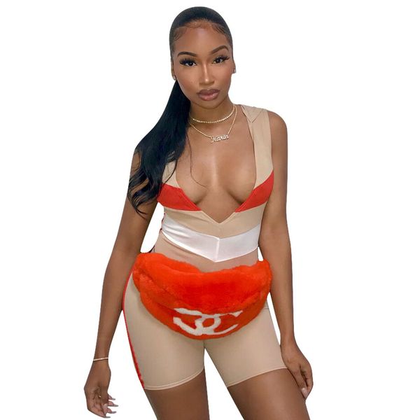 

new arrive bodycon jumpsuit patchwork rompers women jumpsuit casual skinny playsuit lm992, Black;white