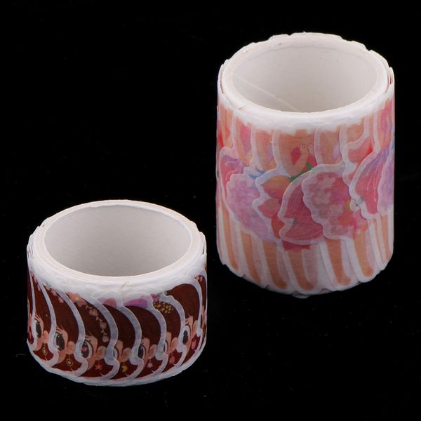 

self -adhesive tape stickers dressing up girl sticker ornaments for scrapbooking handcraft gift wrapping