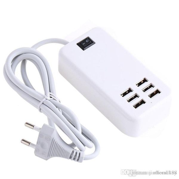 

for iphone samsung lg universal iphone 7 6 port usb charger travel deskpower charging adapter with retail box