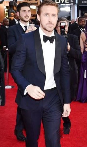 

new stylish design groom tuxedos navy blue shawl lapel groomsmen man suit mens wedding suits (jacket+pants+tie) 947, Black;gray