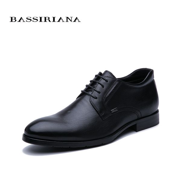 

bassiriana new 2019 leather men's leather shoes classic men's shoes quality comfortable ing, Black
