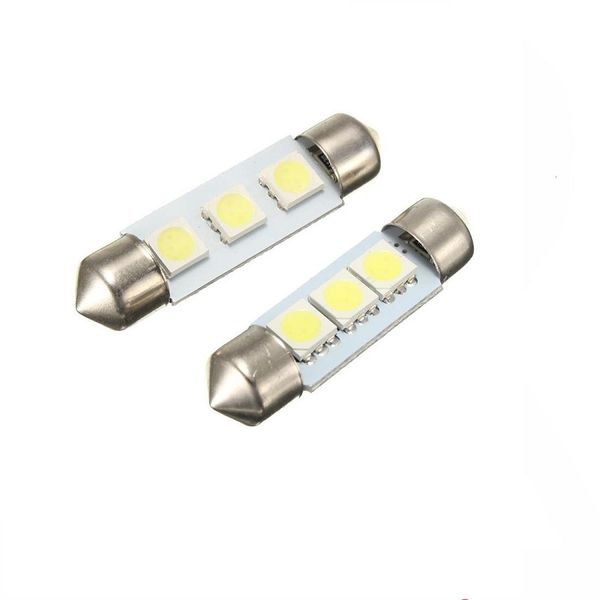 

festoon 3leds 5050 smd dc12v led auto car lamp decorative reading light 2pcs