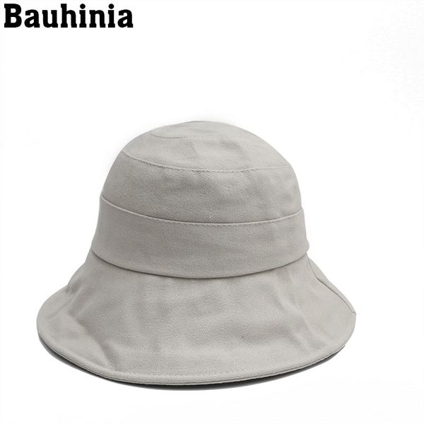 

bauhinia summer foldable bucket hat women outdoor sunscreen cotton sun hats uv protection cap