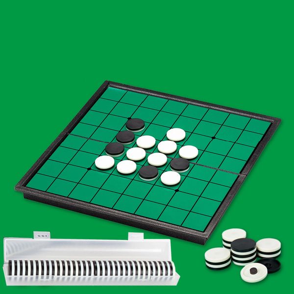 

детские развивающие игрушки магнитная складная overturn игры шахматы пять в ряд с go black white шахматного кусок