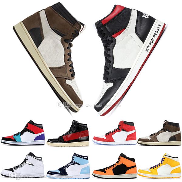 

1 OG Travis Scotts basketball shoes mens women Spiderman Chicago UNC white Pine Green Royal Blue Men Sports Designer Sneakers