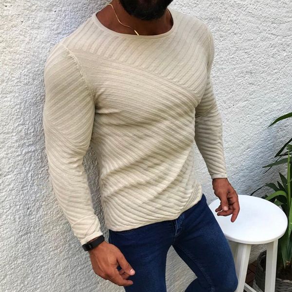 

shujin 2019 mens slim fit casual sweater personality fashion woven stitching pullover thick sweater male clothes autumn winter, White;black