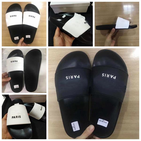 

2019 brand slippers quality sandals designer shoes slides flip flops man woman loafers huaraches sneakers trainers running shoes g24, Black