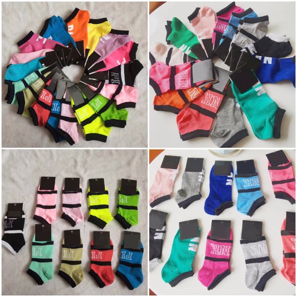 

pink black ankle socks carboard sports cheerleaders short sock girls women cotton socks pink stockings with tags fast shipping