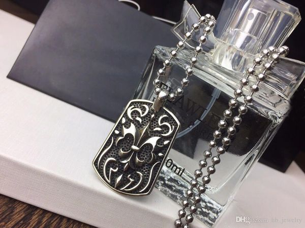 

модный бренд ch cross skull square designer ожерелье для леди дизайн мужчины и женщины партия свадебные любители подарок роскошные хип-хоп ю, Silver
