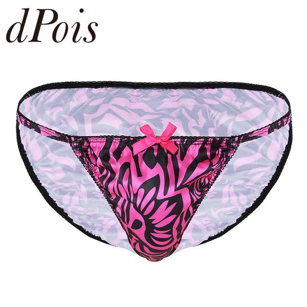 

rose mens sissy lingerie soft fabric floral print printed lace low rise high cut bikini briefs underwear panties gay boyshorts