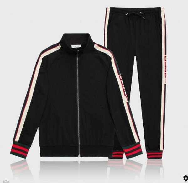 

autumn mens jackets and pants fashion sports sweatshirt casual brand coats with zipper jacket and long pants m-3xl wholesale, Black;brown