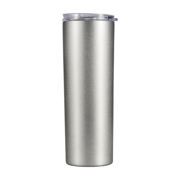 

20oz stainless steel straight cup tall skinny tumbler vacuum insulation water coffee mug cups with lid ljja3487-4