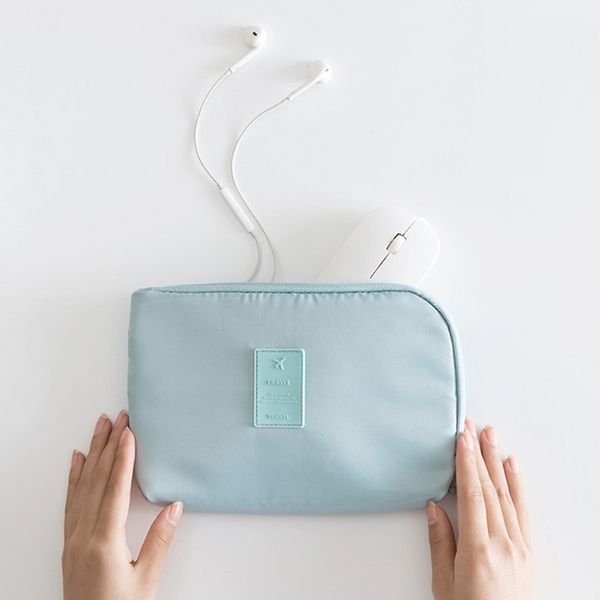 

portable travel storage bag electronic digital storage bag mobile phone charging treasure data cable box