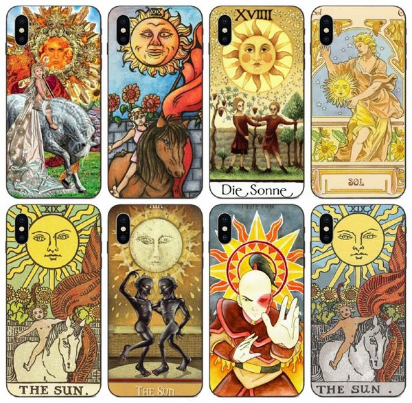 

tongtrade] the sun tarot case for iphone 11 pro max x xs xr 6s 5s 5c 5 se galaxy a30s a40s a50s honor 5x 6x 7x xiaomi note 2 wholesale case