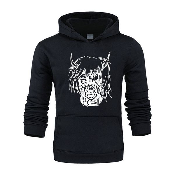 

lil peep hooded men/women clothes harajuku hip hop casual hoodies sweatshirts men print plus size 3xl, Black