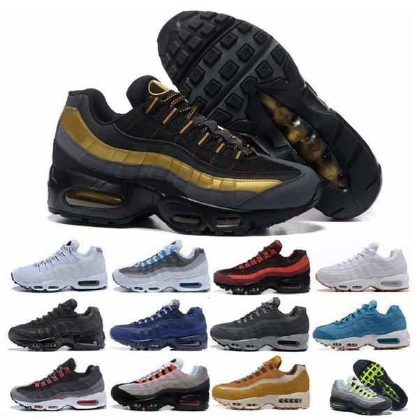 

mens running shoes airs cushion 95 og sneakers boots authentic 95s new walking sports shoes size 36-46
